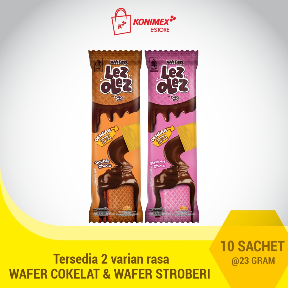 Chocolito Wafer Liez Olez Strawberry 23g - 10 sachets | Shopee Philippines
