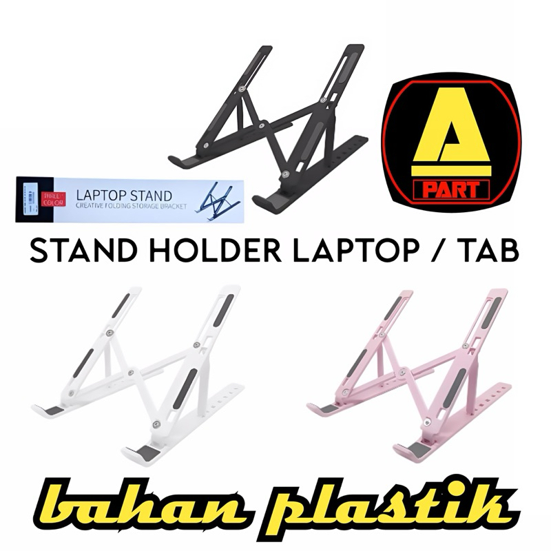 Universal LAPTOP STAND LAPTOP HOLDER / TAB PLASTIC MATERIAL | Shopee ...
