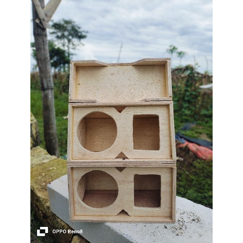 4 inch line array single miniature speaker box plus tweeter audax AX 65 ...
