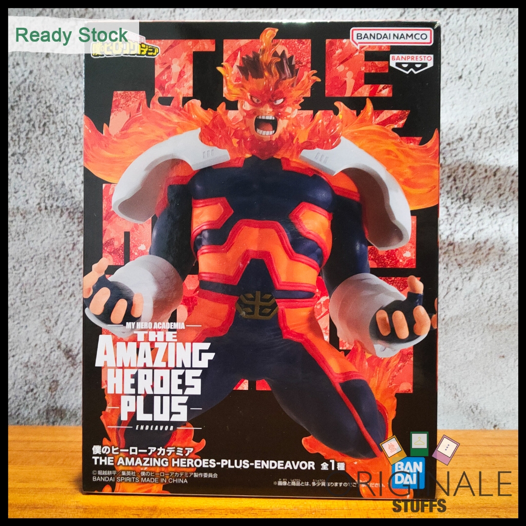 Banpresto My Hero Academia The Amazing Heroes Plus Endeavor Figure ...