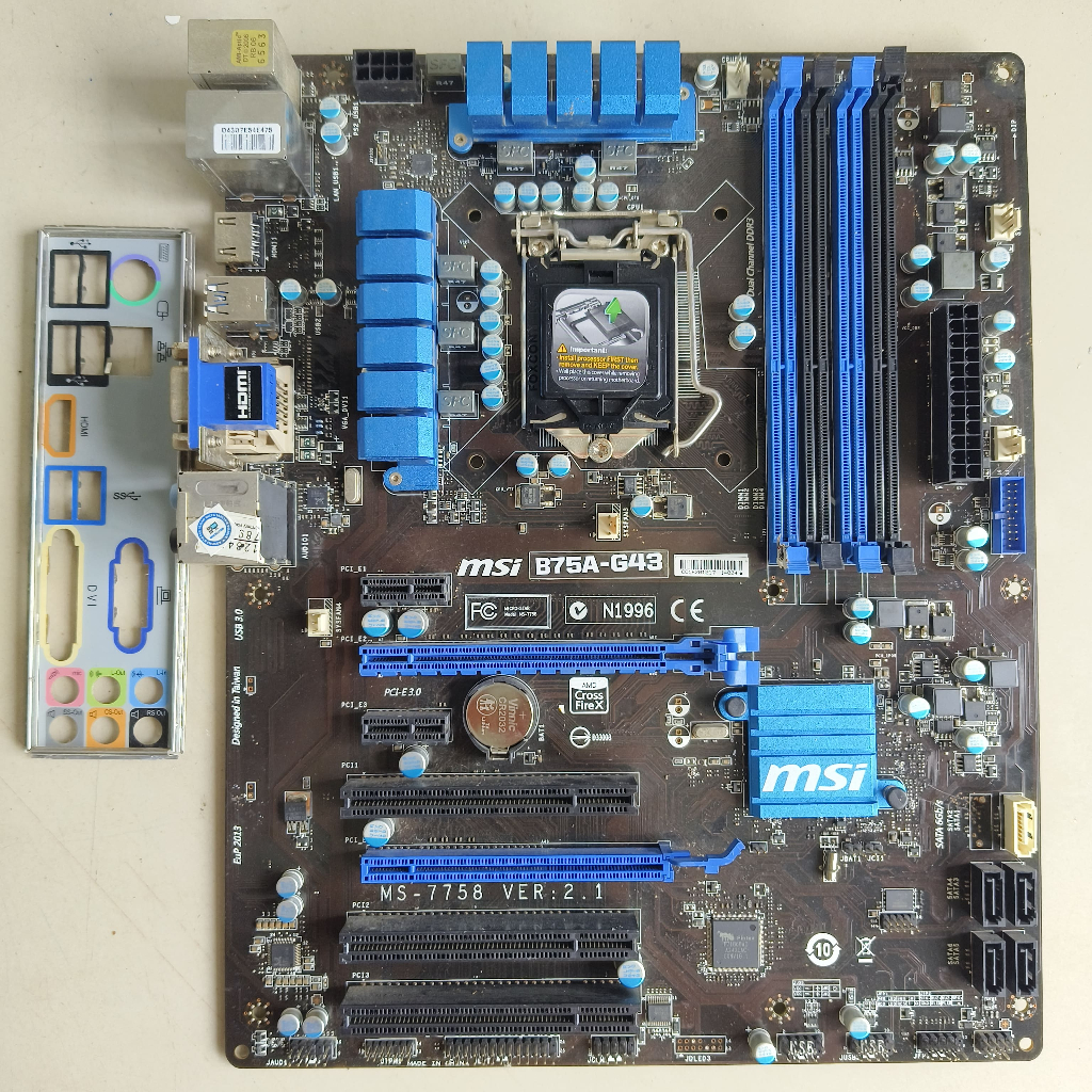 Msi B75A-G43 LGA 1155 GEN3 DDR3 GAMING MAINBOARD | Shopee Philippines