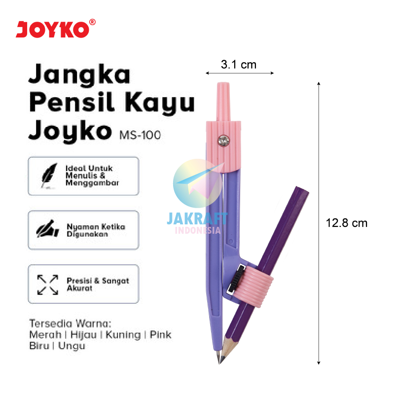 KAYU (1 Set) Math Calipers Original Wooden Pencil Set JOYKO MS-100 ...