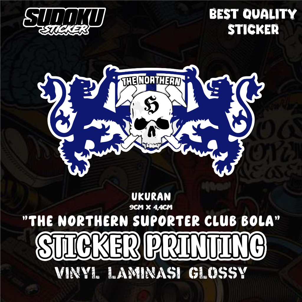 Sticker PRINTING THE NORTHEM SUPPORTER CLUB FOOTBALL VIRAL FYP ...