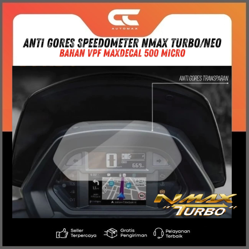 Nmax TURBO NEO SPEEDOMETER ANTIGORES STICKER VPF 500 MICRO PREMIUM ...