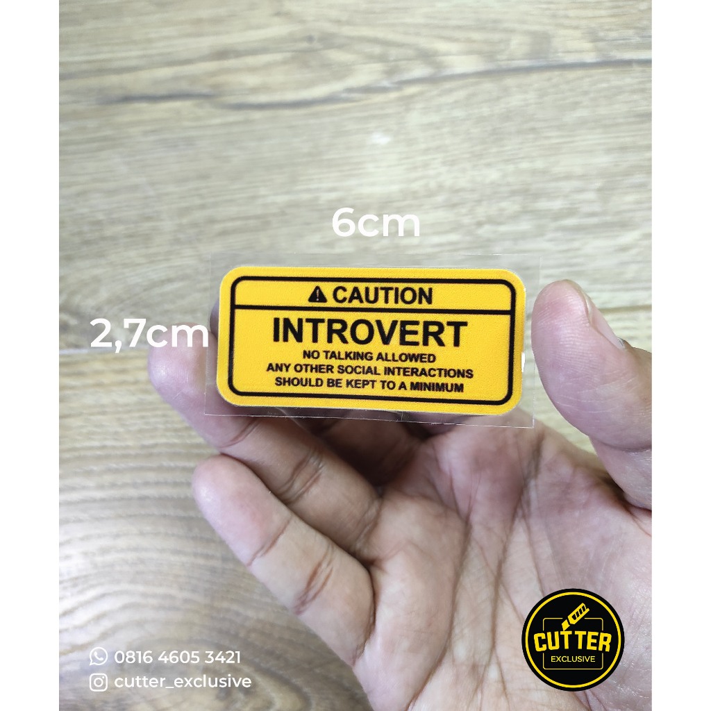 INTROVERT permanent DTF sticker | Shopee Philippines