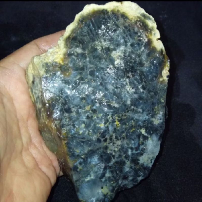 Original Antique Silver Blue Crystal Badar Stone | Shopee Philippines