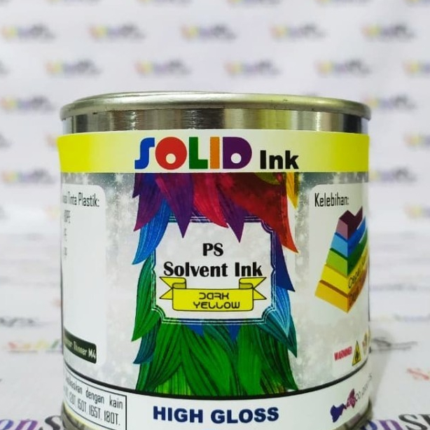 1kg DARK YELLOW HDPE PE PP PLASTIC SCREEN PRINTING INK SOLVED OIL BASIS ...