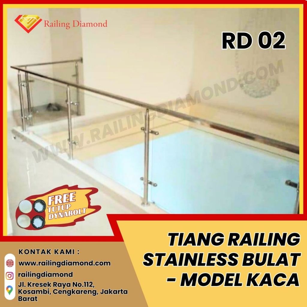 Rd 02. Stainless Stair Railing Pole | Shopee Philippines