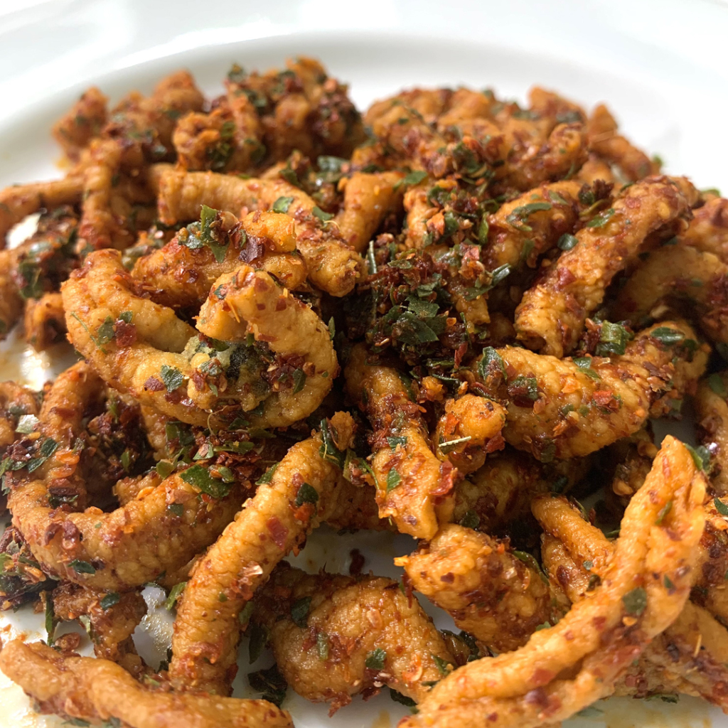 Original Spicy Intestine Chips Orange Leaf 500gr Shopee Philippines