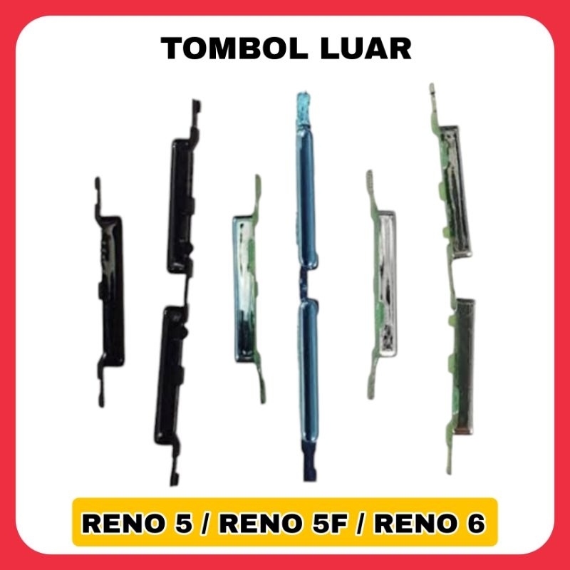 TOMBOL Oppo Reno 5 / Reno 5F / Reno 6 outer button keycap | Shopee ...