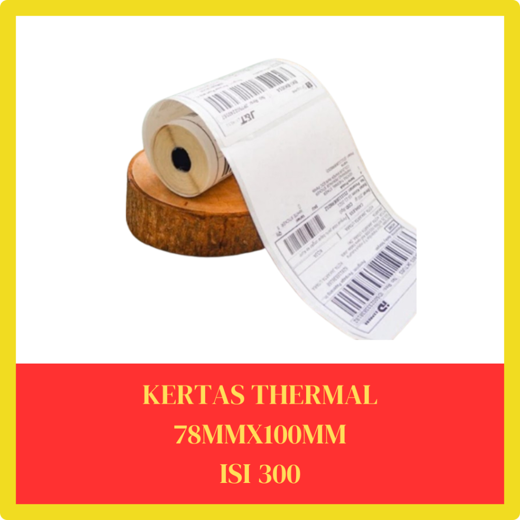 Thermal Sticker Label 78mm x 100 mm contains 300 | Shopee Philippines