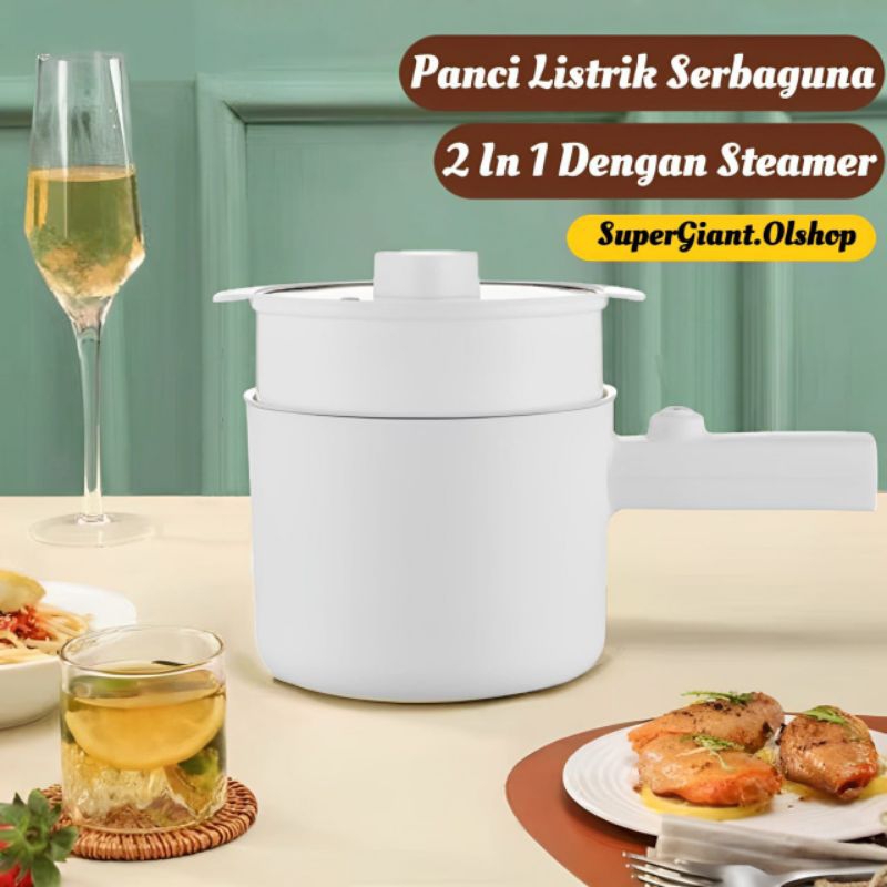 Multipurpose Electric Pot Frypan Portable NonStick Pan Frypan Free