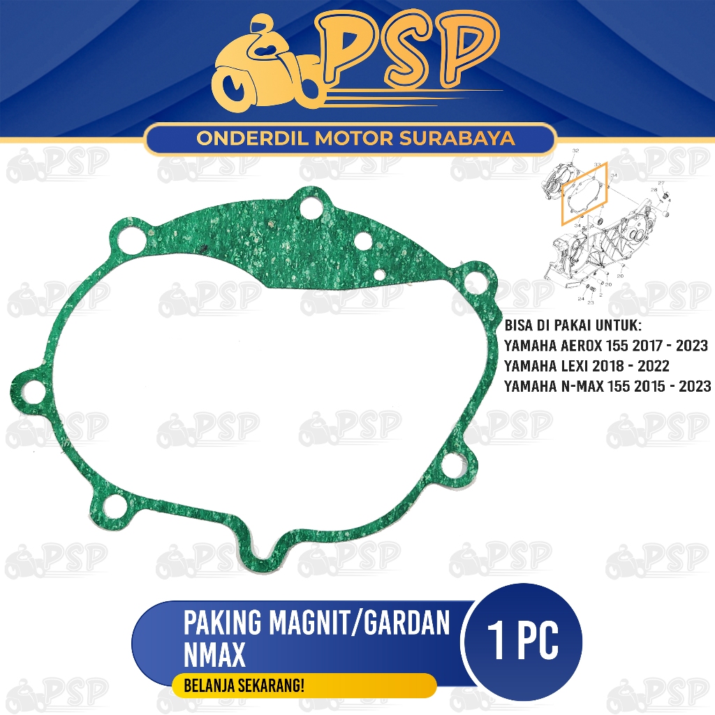 Gasket/NMax Axle Packing Gasket In Right Gearbox CVT