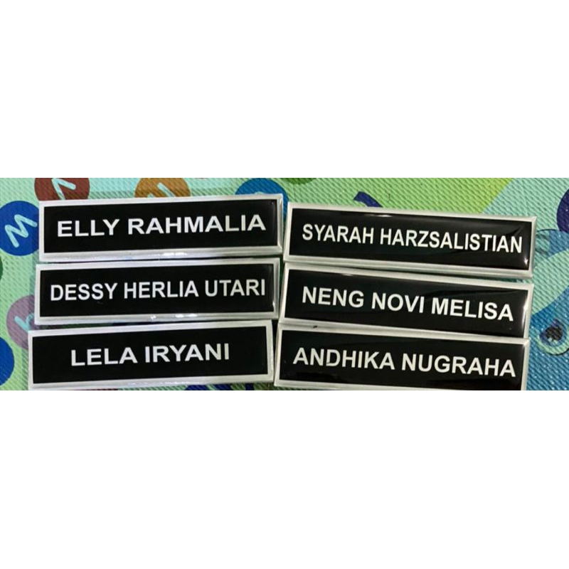 Name Tag Name Tag Name Chest magnet resin Layer | Shopee Philippines