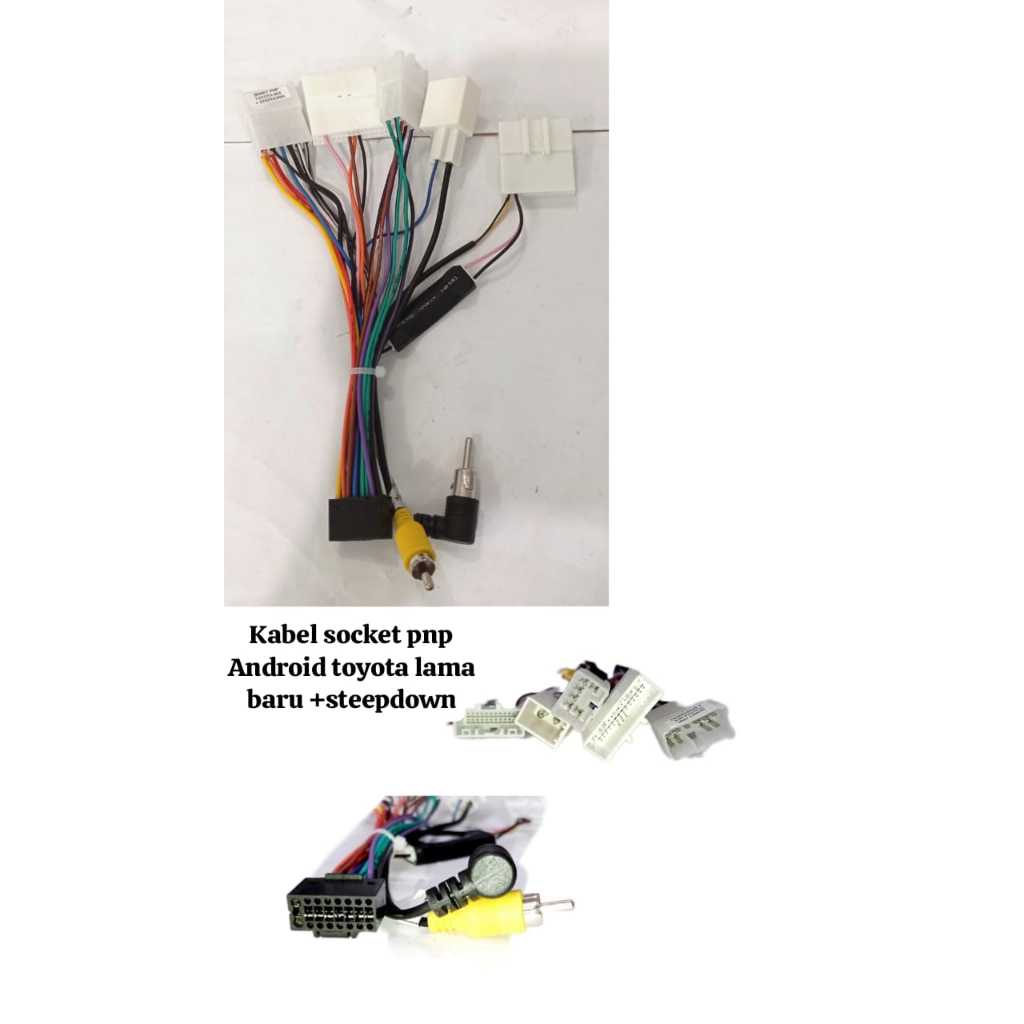 (Acc_Kita) Socket Head Unit PNP Android Double Din Toyota Old and New ...