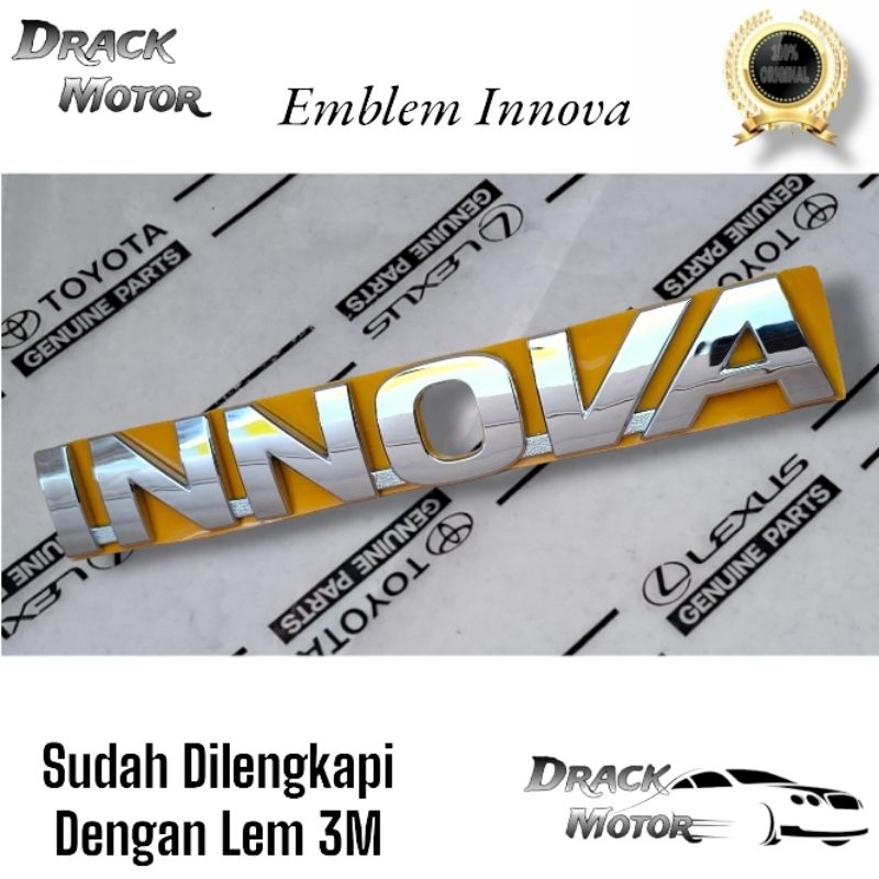Innova Chrome Writing Emblem Original Toyota Innova Reborn // Innova ...