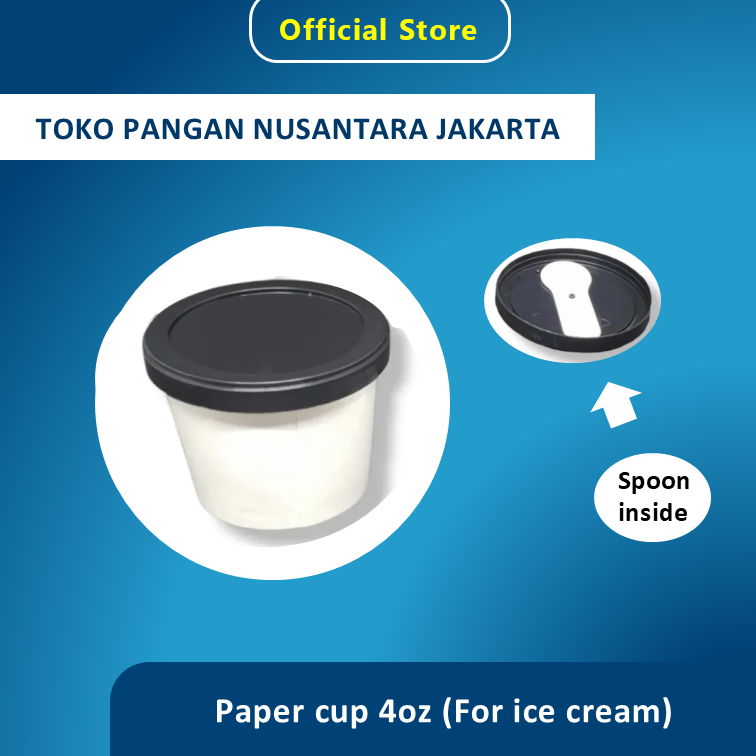 Paper cup ice cream 4oz (spoon inside) | Shopee Philippines