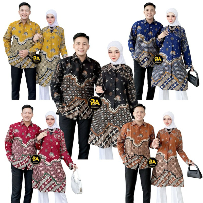 Busui couple batik for women, men, latest office batik, women's men's ...