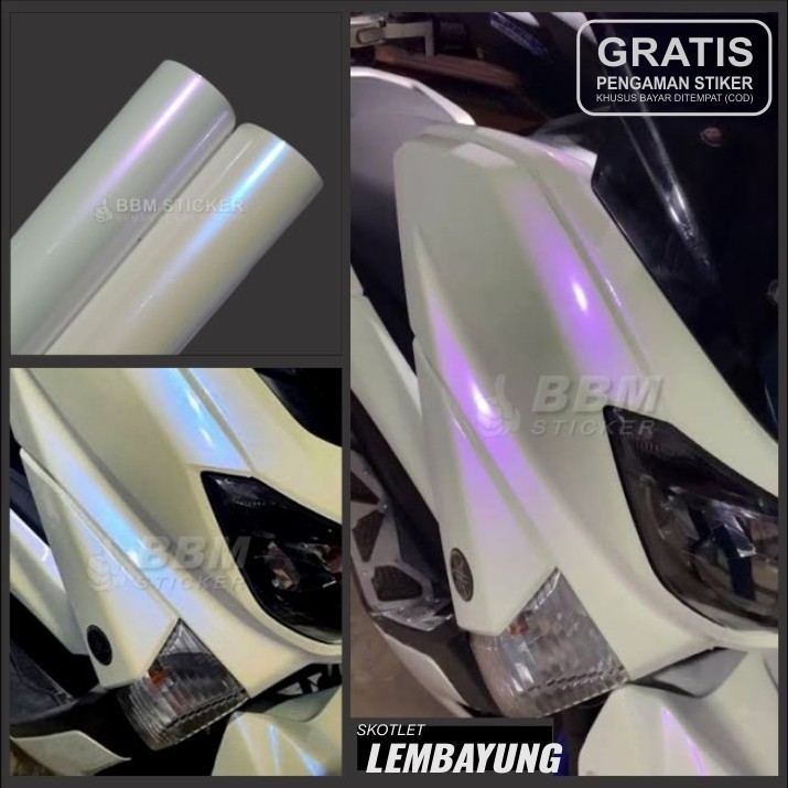 White blue violet chameleon pearl scotlet sticker Motorcycle Sticker ...