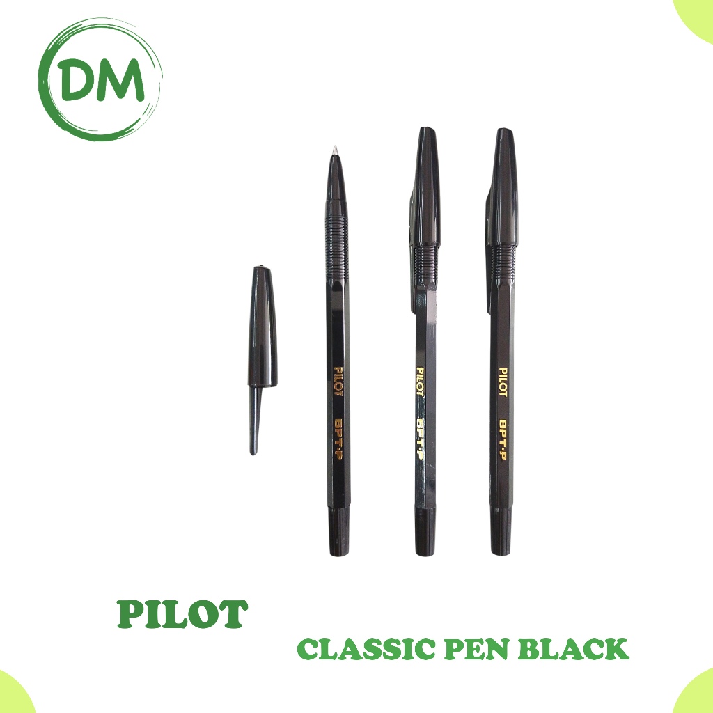 (3 PCS) PILOT PEN CLASSIC BLACK | Shopee Philippines