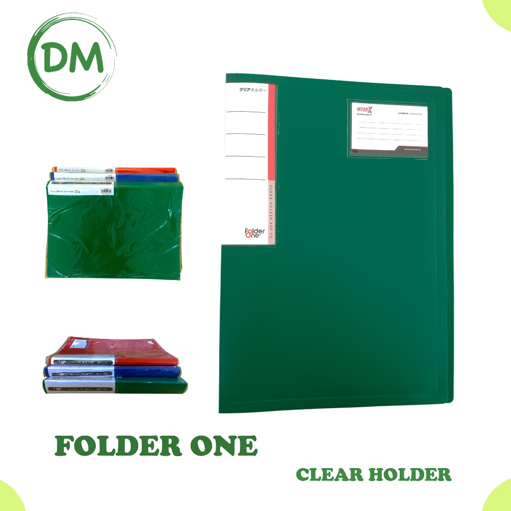 MAP CLEAR HOLDER FOLDER ONE 20 40 60 POCKET | Shopee Philippines