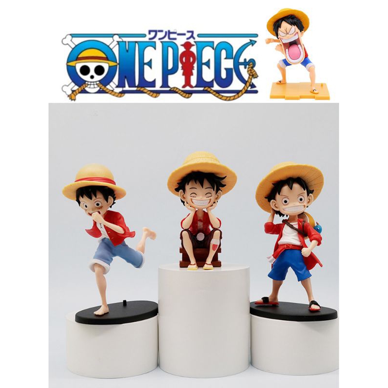 One Piece Monkey D Luffy Action Figure Dashboard Cake Topping | Shopee ...