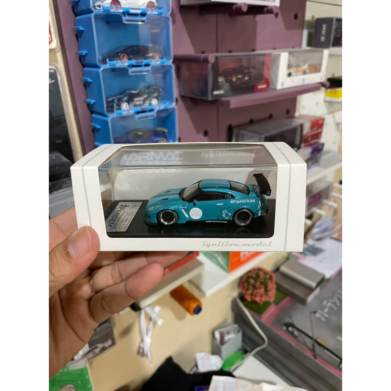 Image pandem model R35 GT-R Turquoise Blue | Shopee Philippines