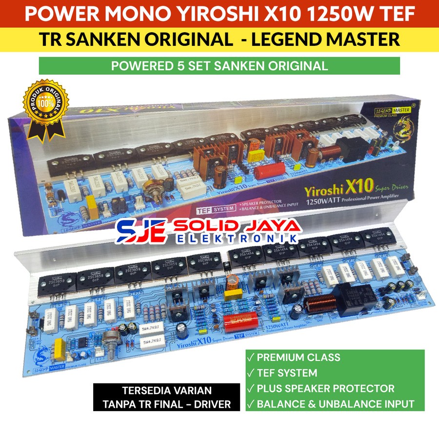 SANKEN Yiroshi X10 POWER KIT 1250W TEF SYSTEM X 10 | Shopee Philippines
