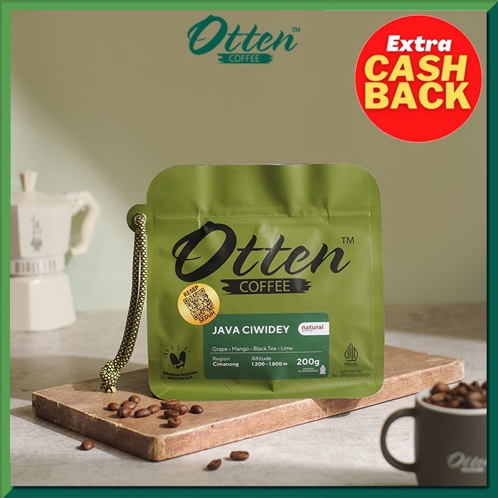 Java Ciwidey Natural Process Arabica Coffee 200g - Otten Coffee Beans ...