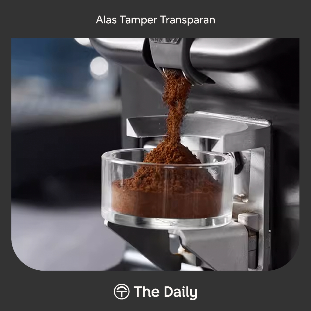 Food Grade Acrylic Transparent Tamper Base - Coffee Tamping Observation ...