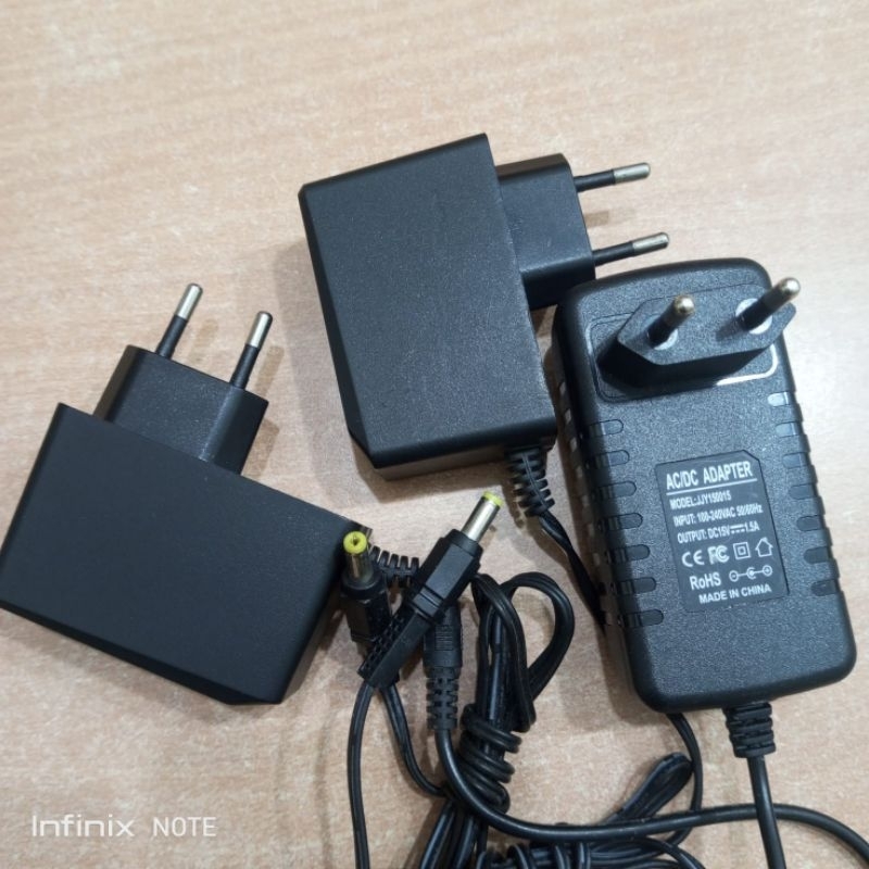 Adapter 15V 1.5A RANDOM ACCORDING TO PHOTO (NORMAL USED) | Shopee ...