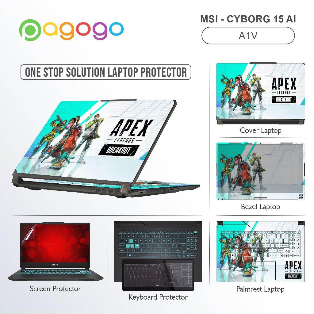 Screen Guard Skin Keyboard Protector Garskin Laptop Sticker Msi Cyborg ...