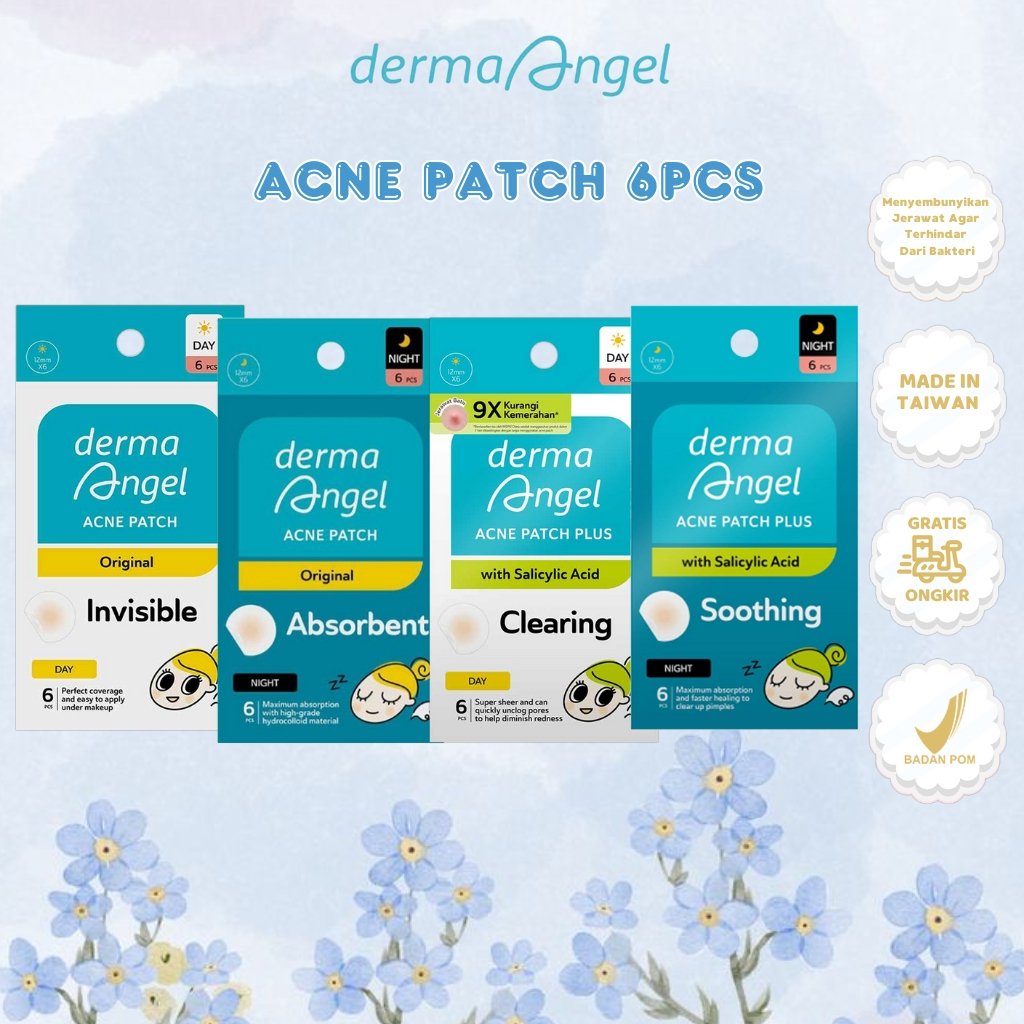 Derma Angel Acne Patch Original & Salicylic Acid Day | Night (6 Patches ...