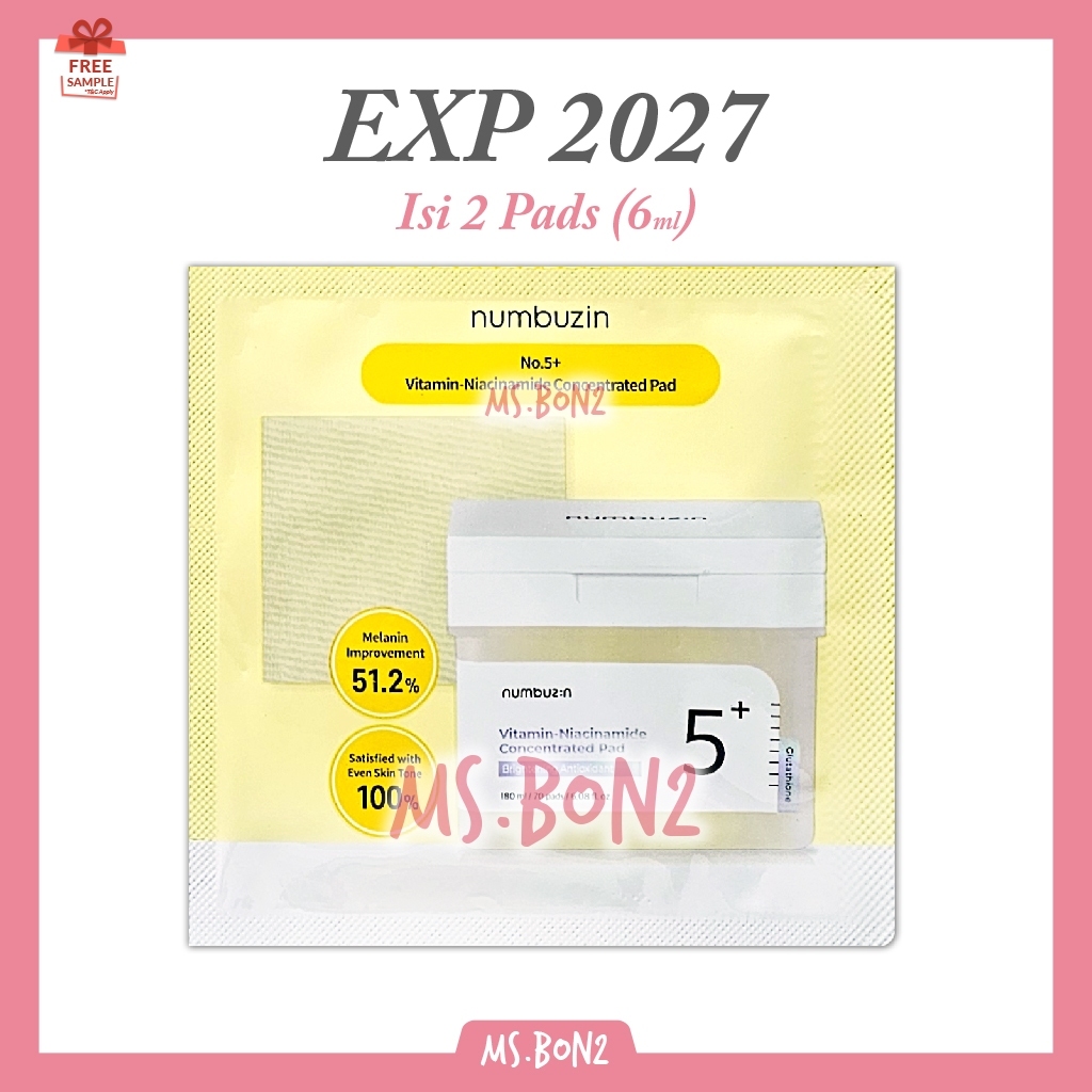 NUMBERUZIN Numbuz:N No.5 Vitamin Concentrated Serum / Niacinamide Pad ...
