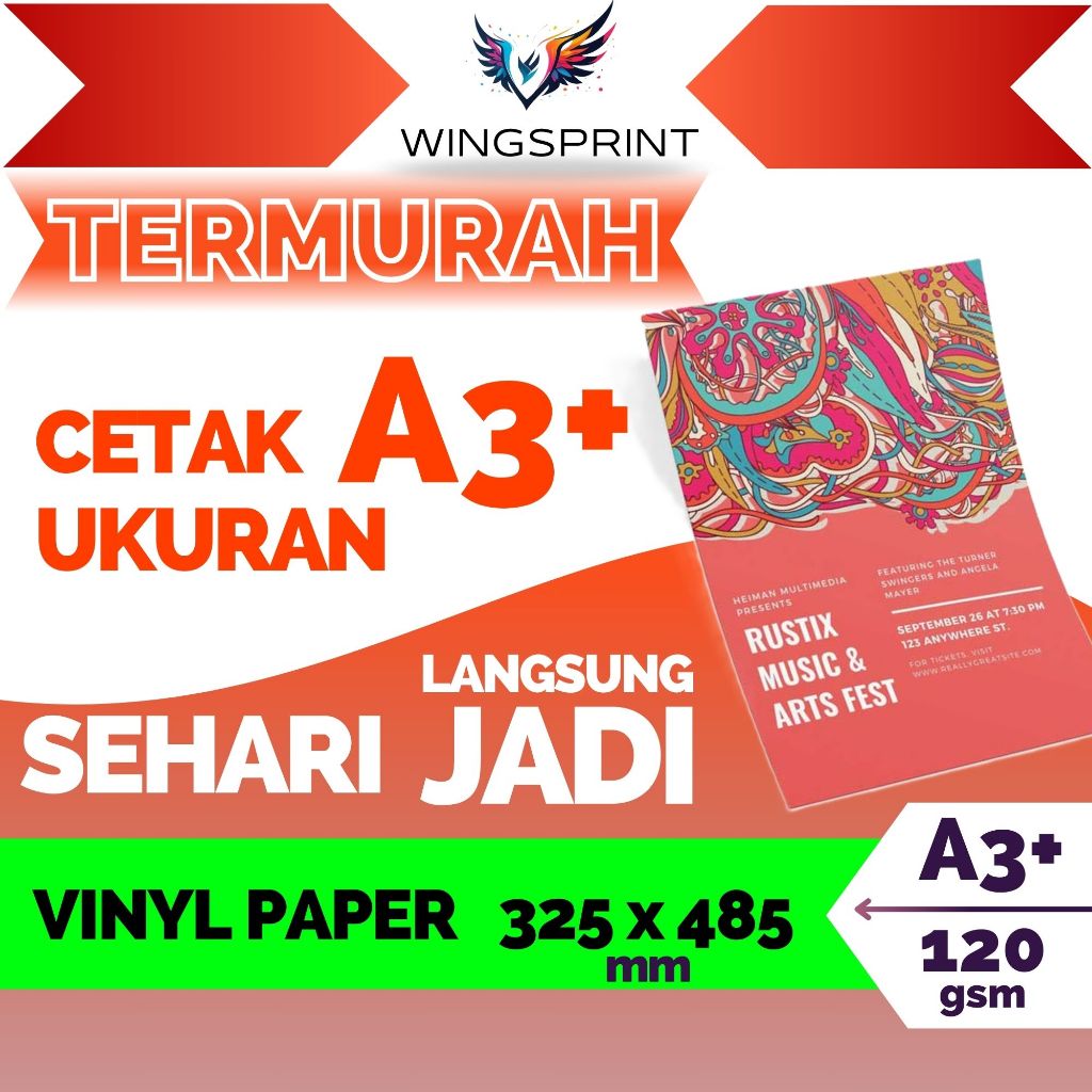 Print A3+ Non-Cut Stickers | Print A3+ | Graftac Vinyl Paper | Shopee ...