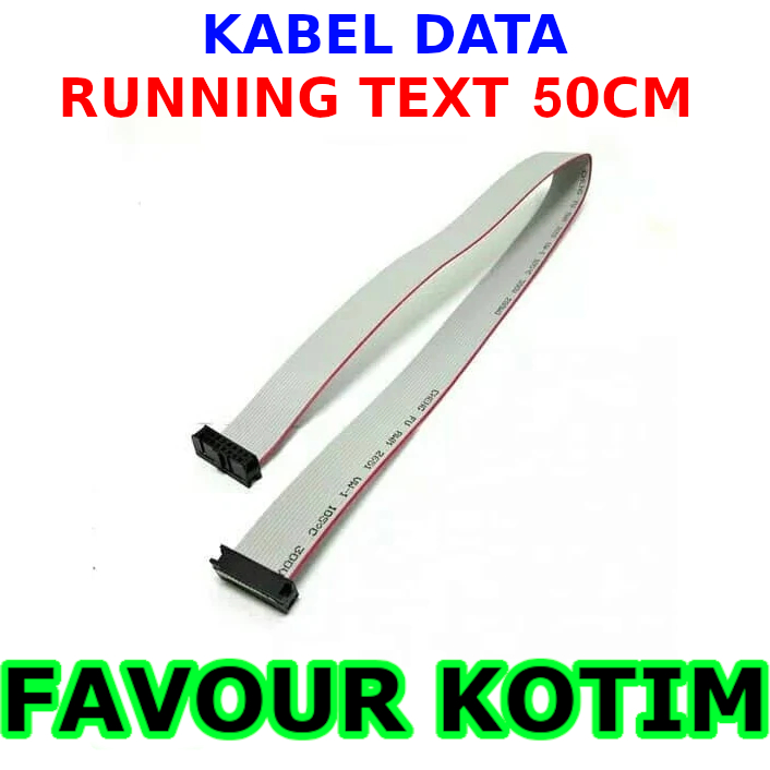 Data CABLE RUNNING TEXT 16 PIN 50 CM IDC PITA 16P FVKOTIM | Shopee ...
