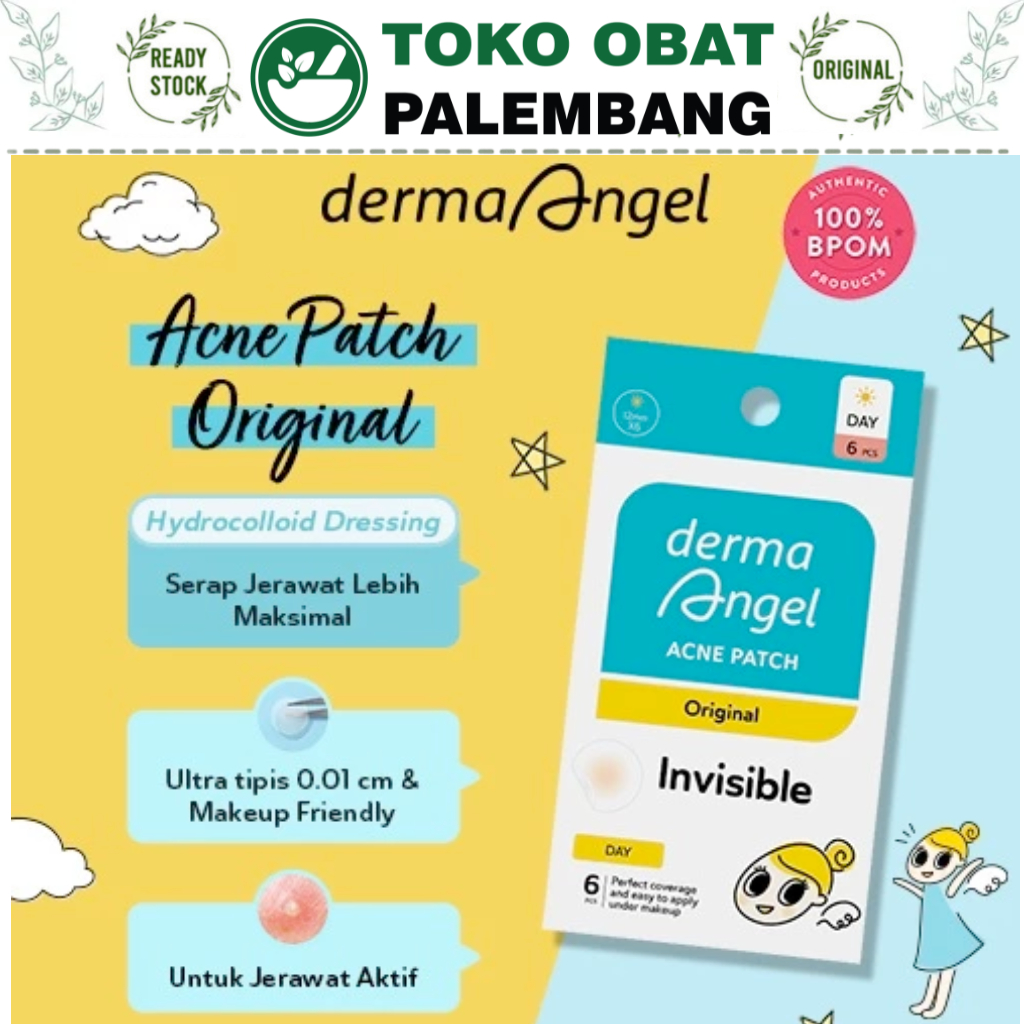 DERMA ANGEL ACNE PATCH 6PCS INSIVIBLE ULTRA THINDAY TAIWAN BPOMOriginal ...