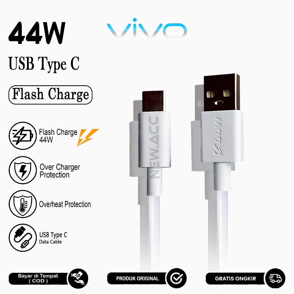 Cable Vivo V20 Wireless Charging Support Type C Vivo V15 Pro