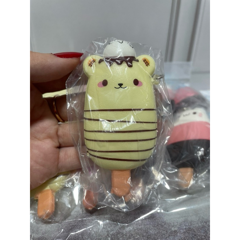 GANTUNGAN Squishy Ice Cream Character - Squishy Keychain - Squishy Slow ...