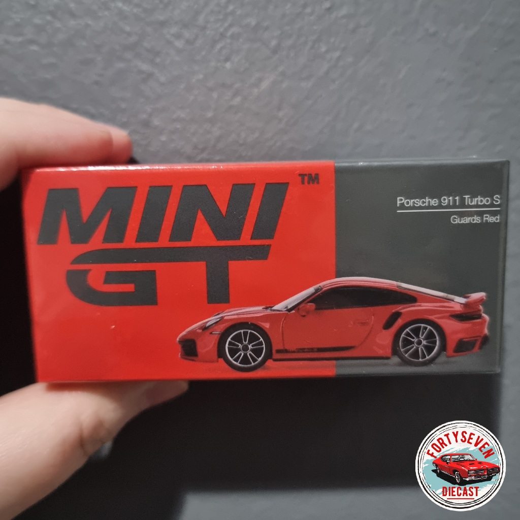 Mini GT mgt minigt 423 Porsche 911 Turbo S Guards Red MGT00423 | Shopee ...