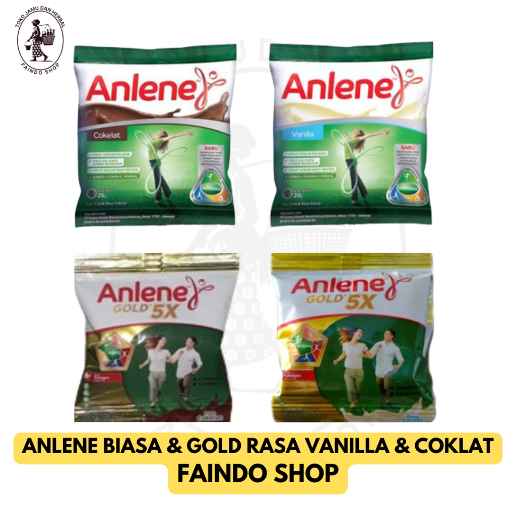 Anlene Renceng Contains 10 Sachets, Regular and Gold Variants, Vanilla ...