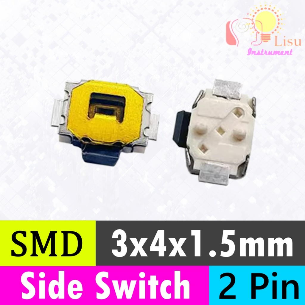 3*4*1.5 3x4x1.5 2Pin SMD Tact Switch 2P Side Switch Button 2P 2Pin ...