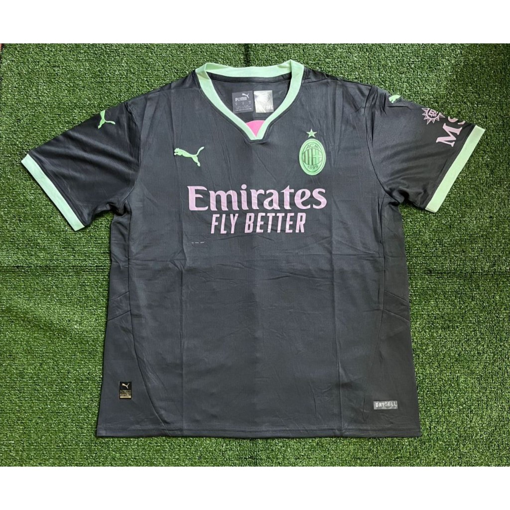 Ac Milan 3rd Third Football Jersey 2024 / 2025 New Season 2425 Shopee Philippines