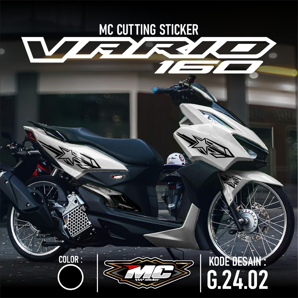 HONDA Cutting Sticker Striping Vario 160 NEW - Motorcycle Sticker ...
