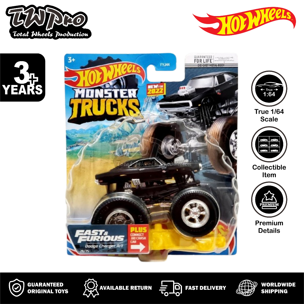 Hot wheels Monster Truck fast & furious Dodge Charger R/T 2022 Dodge