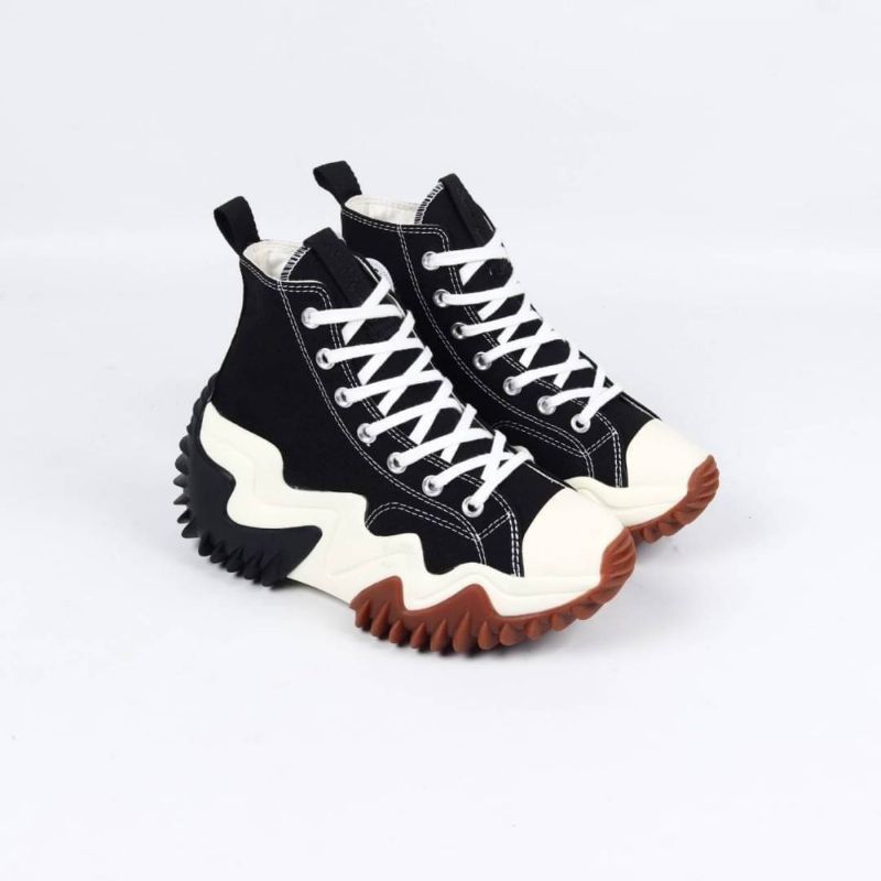 (RBS) Converse Run Star Hi Motion Platform Black White | Shopee Philippines