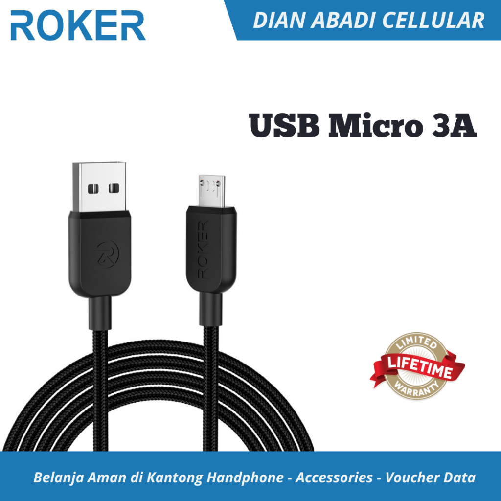 Roker Boxy USB Micro 3A Data Cable | Shopee Philippines