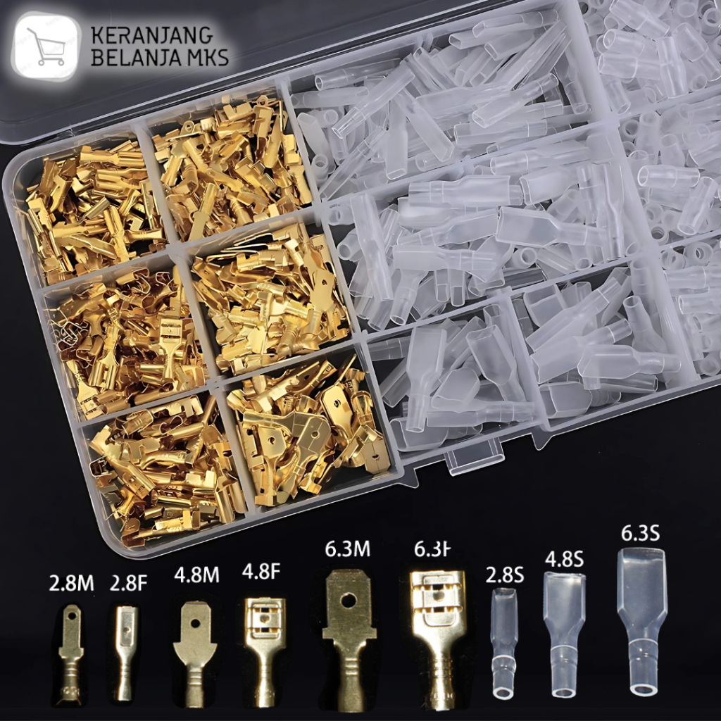 720PCS Socket Terminal Flat CableSkun Insulated Terminal/ | Shopee ...