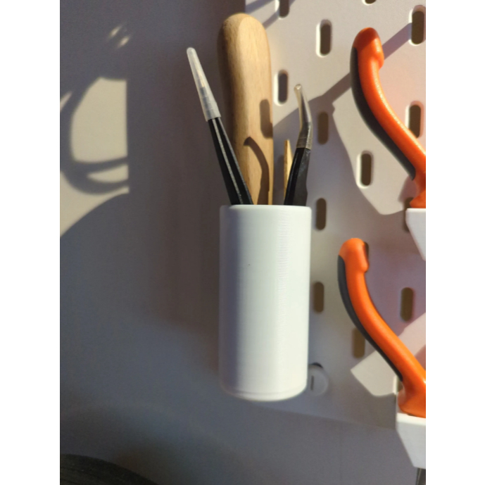 Cuero Pulpen Atk Storage Cup Holder For Pegboard Ikea Skadis 