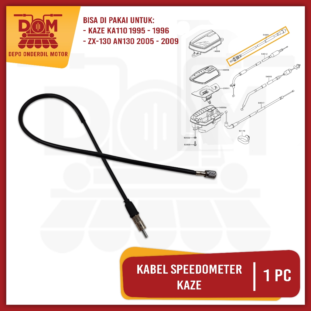 Kaze Speedometer Cable (DENSHIN) Cable Seling Iner Wire Spido